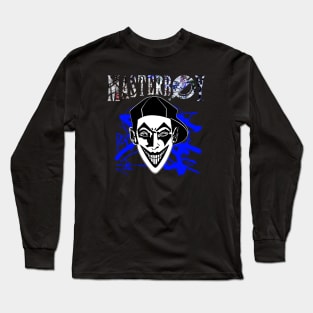 MASTERBOY - dance music 90s blue graffiti Long Sleeve T-Shirt